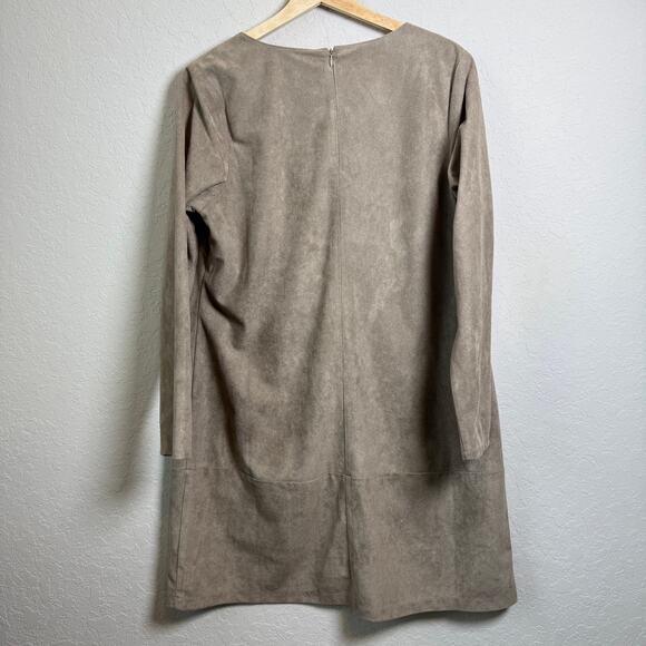 Jade Melody Tam Women's Brown Faux Suede Shift Dress Size XL NEW - Picture 7 of 8